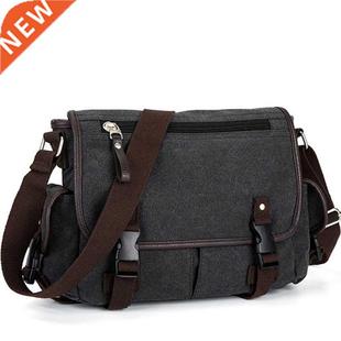 Vintage Men's Briefcases Shoulder Bag Travel Crossbody Bags