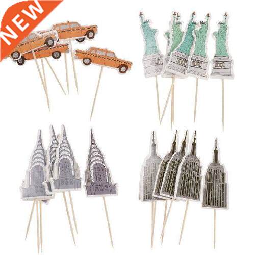 24pcs New York Empire State Yellow Taxi Statue Liberty