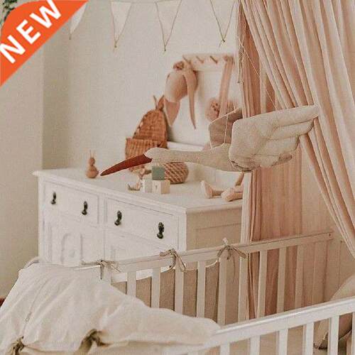 Cotton Line Wall Hanging Swan Plush Stuffed Doll Nursery