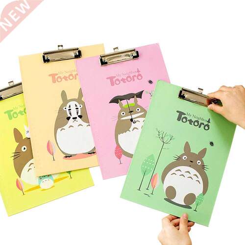 Totoro Animals A4 Paper Clipboard Folder Storage Writing Pad
