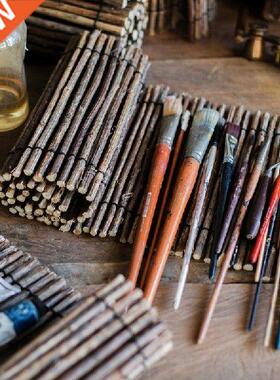 Decorative Wooden Curtain Wooden Roll Wooden Slips Tea Mat