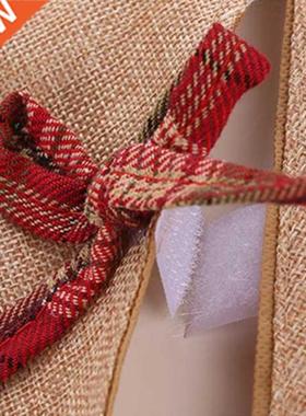 Christmas Tree Skirt Decor Linen Base Floor Mat Cover Merry