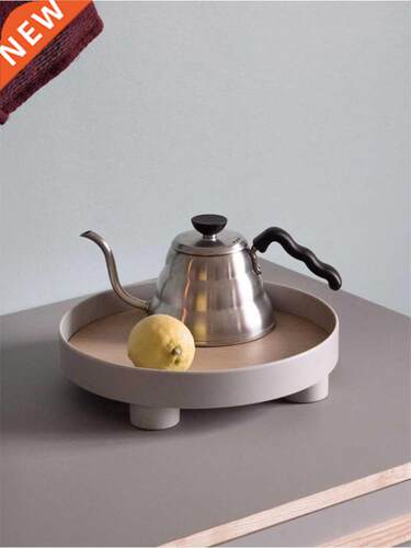 Nordic Plastic Round/Square Storage Tray Tableware White