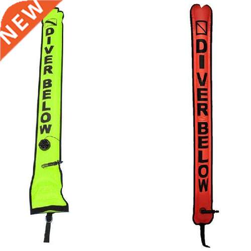 2Pcs 115cm Scuba Diving Surface Marker Buoy Signal Tube