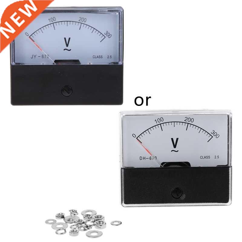 AC 0-300V Analog Panel Meter Voltmeter DH-670 Voltage Gauge