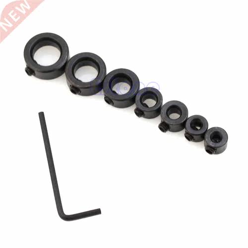 New 7Pcs Drill Depth S Collars & Hex Wrench Drill Bits C