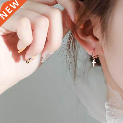 REETI 925 Sterling Silver cross Earrings for Women Fashion P