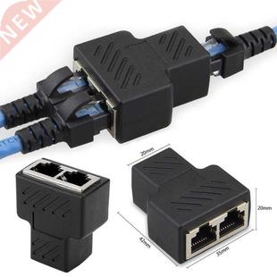 Extender Black Ethernet Adapter 1pc Splitter Cable Lan for