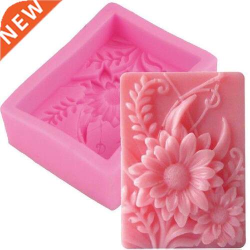 2021 New Flower-shaped Silicone Soap Mold Sun Flower Craft