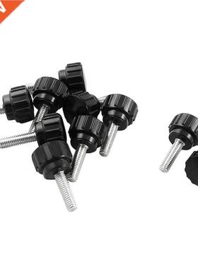 10pcs M4 x 15 x 15mm Black Clamping Knobs Handle for Machine