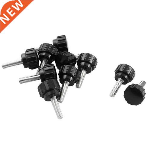 10pcs M4 x 15 x 15mm Black Clamping Knobs Handle for Machine