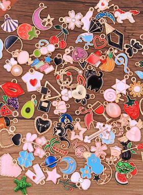 0Pcs Random 20-100 Styles Mix Size 5 Color Alloy Metal KC G