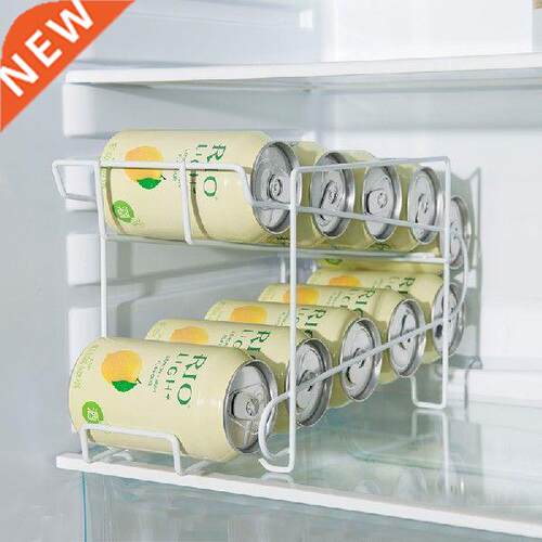 Coke eer Storage Doule Wall Iron Racks Fily Kitchen