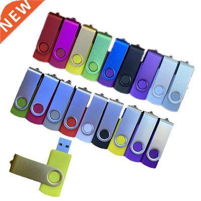 Metal rotatable USB flash drive 32GB 64GB colorful Pen drive