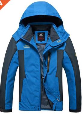 Chaqueta transpirable para hombre, cortavientos impermeable