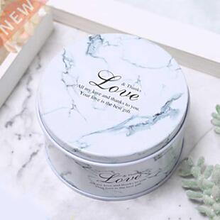 Marble Floral Tin Can Lovely Mini Gift Jewelry Tin Box Cooki
