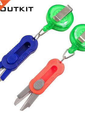 OTKIT 1pcs Mini Flexible Scissors Fishing Line Cutter Nylon