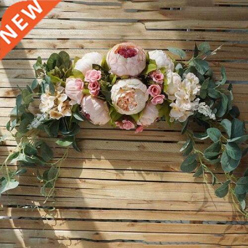 Artificial Wreath Door Threshold Flower  Wedding Home