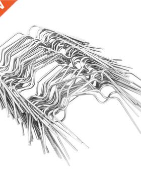 50Pcs Stanless Steel Greenhouse W Clps Sprng Wre Glazng