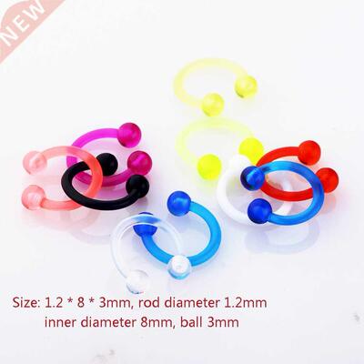 1pc Fashion Acrylic Tongue Ring For Women Ear Septum Nipple