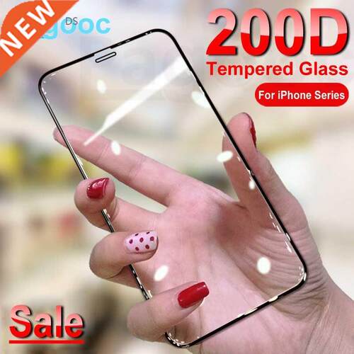 200D Curved Protective Glass iPhone 11 Pro Xs Max X XR XS T