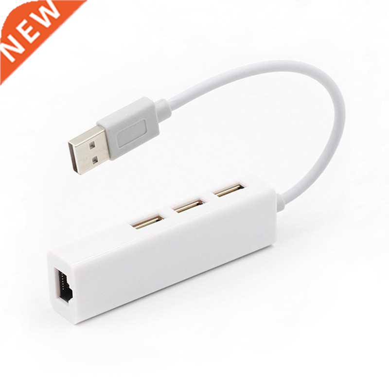 USB Ethernet USB Hub To RJ45 Lan Network Card 10/100 Mbps Et