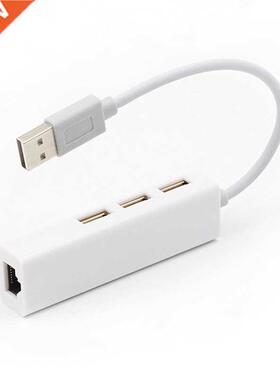 USB Ethernet USB Hub To RJ45 Lan Network Card 10/100 Mbps Et