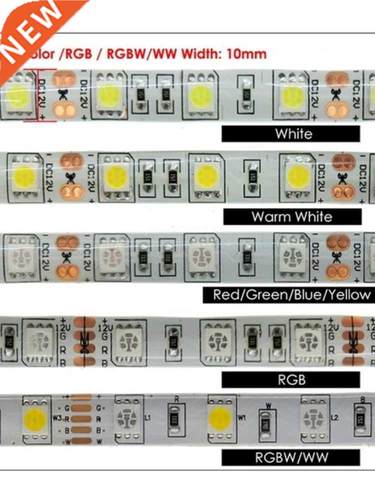 LED Strip 5050 DC 12V 24V RGB Warm White 5 Meter Waterproof