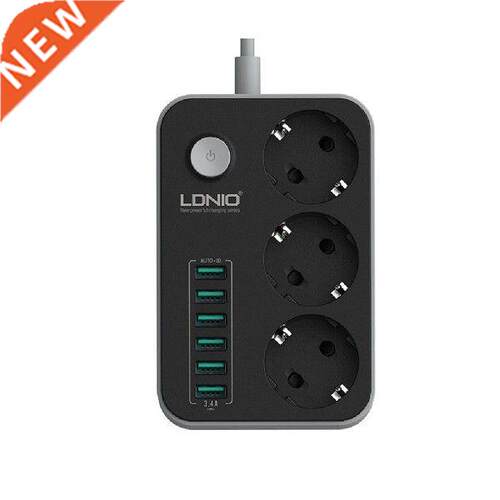 3 Outlets 6 USB Ports USB Electronic Power Strip Smart Home