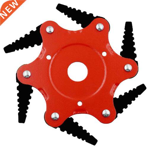 6 Teeth Steel Brush Cutter Head Blade 65Mn Weed Brush Trimme