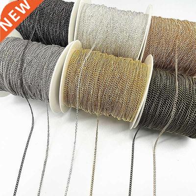 2yards Golded/silvered/Bronze/Black Plated Necklace Chain fo