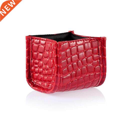 MgiDel Red Cosmetic Mkeup Brush Lipstick Holder Tool PU D