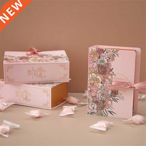 1-5pcs Creative Simple Book Shape Gift Box Kraft Paper DIY B