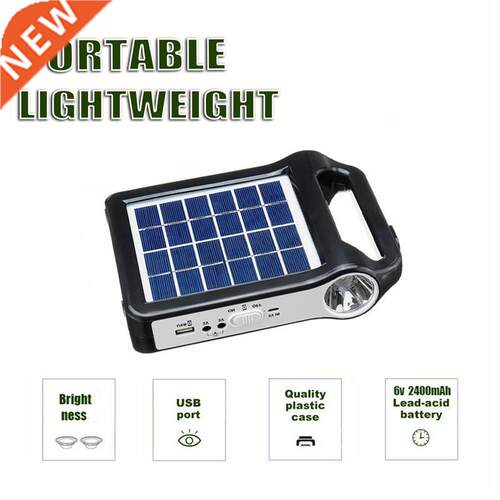 USB Charger Portable 6V Rechargeable Solar Panel Power Stora