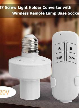 E27 Wireless Light Socket Remote Control Bulb Holder Home