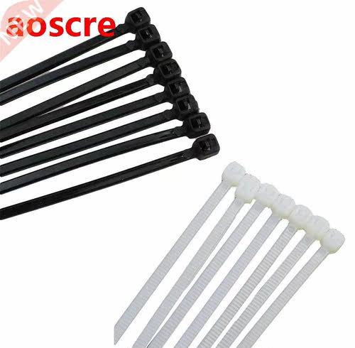 100pcs Self-Locking Plastic Nylon Wire Cable Zip Ties 100pcs