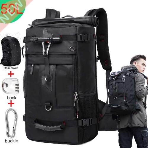 50L Waterproof Durable Travel Backpack Men Women Multifuncti