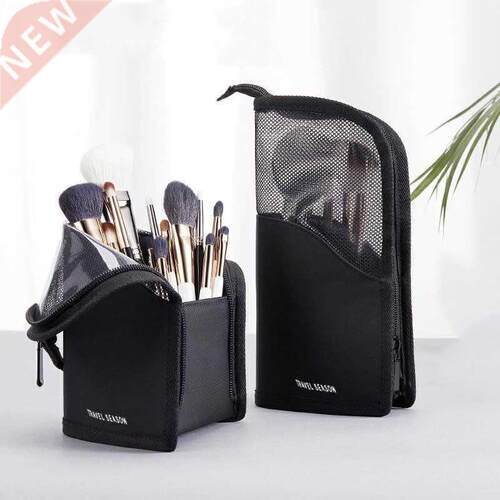 1 Pc Stand Cosmetic Bag for Women Clear Zipper Makeup Bag Tr