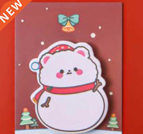 30pcs Christmas Series Writing Paper Sticky Memo Pad Message