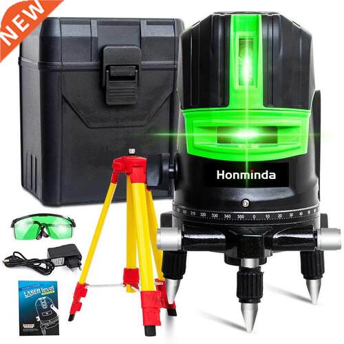 HonMinda 5 Line 6 Points Green Laser Level Self Leveling Ho