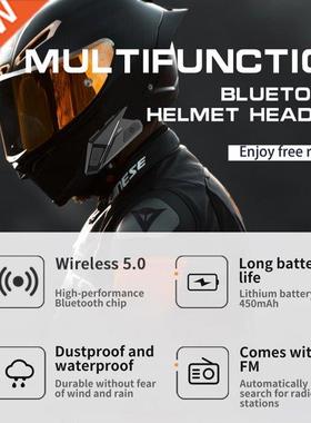 Multifunction Helmet Intercom Stereo Device Headsets Bluetoo