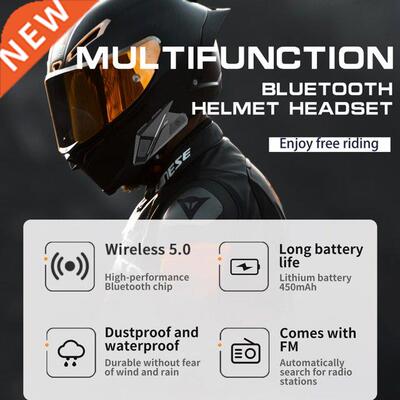 Multifunction Helmet Intercom Stereo Device Headsets Bluetoo