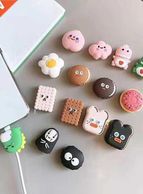 NEW 1PC Cute Cartoon animal cable protector for iphone usb c