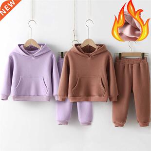 Children Clothes Kids Suit Warm Sweater Girl Fleece Hoodies