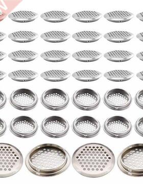 40Pcs Circular Air Vents 2.1 Inch(53Mm) Soffit Vents Stainle