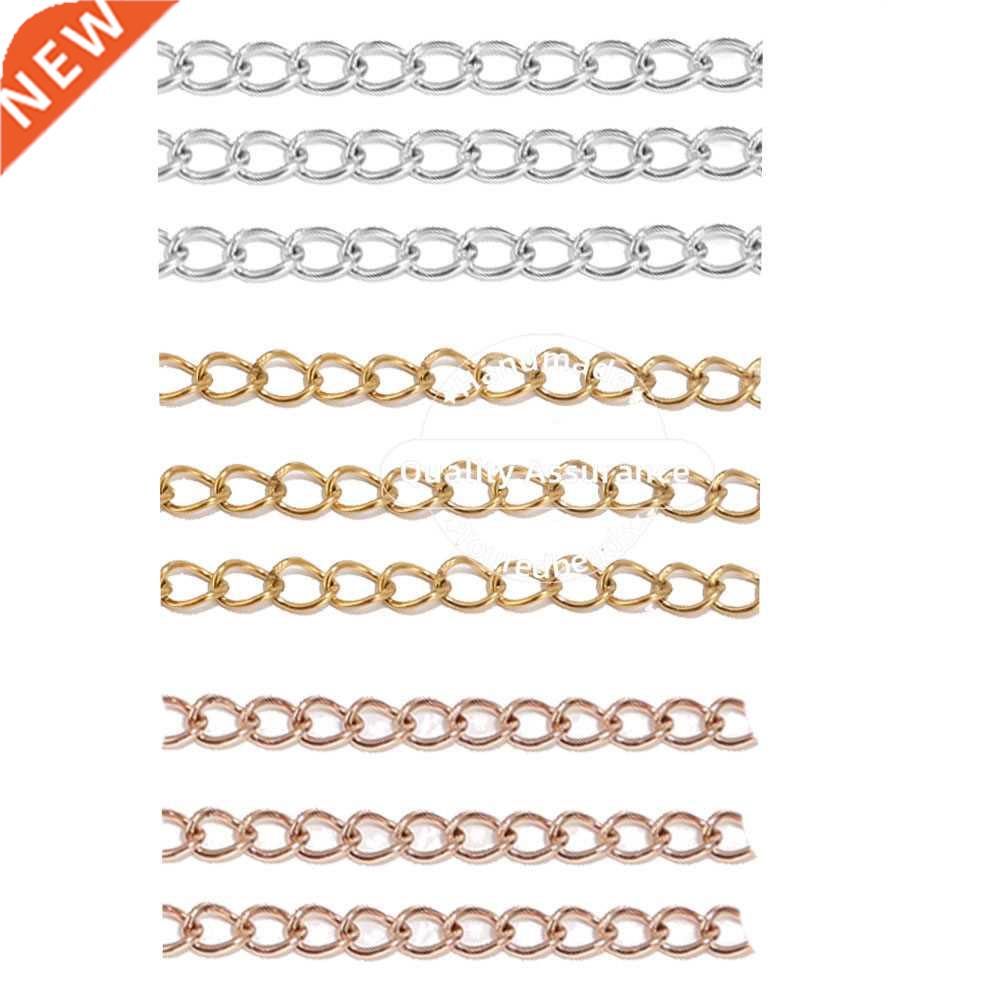 50pcs ainless eel 5cm Welded Extension Chain Gold Neckla
