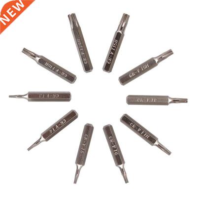 10pcs CR-V Security Screwdriver Torx Bit Set with Center Hol
