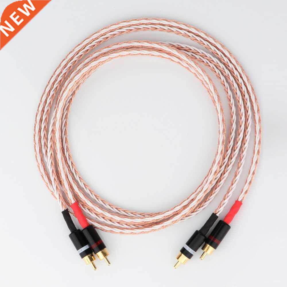 High Quality Pair Preffair RCA to RCA Cable Hi-end HIFI OFC
