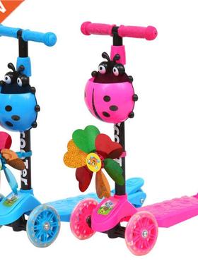 Windmill Ladybug Scooter Foldable and Adjuable Height Lean