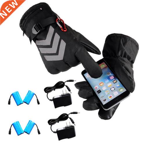 1pair Winter Heating Gloves Night Reflective Back